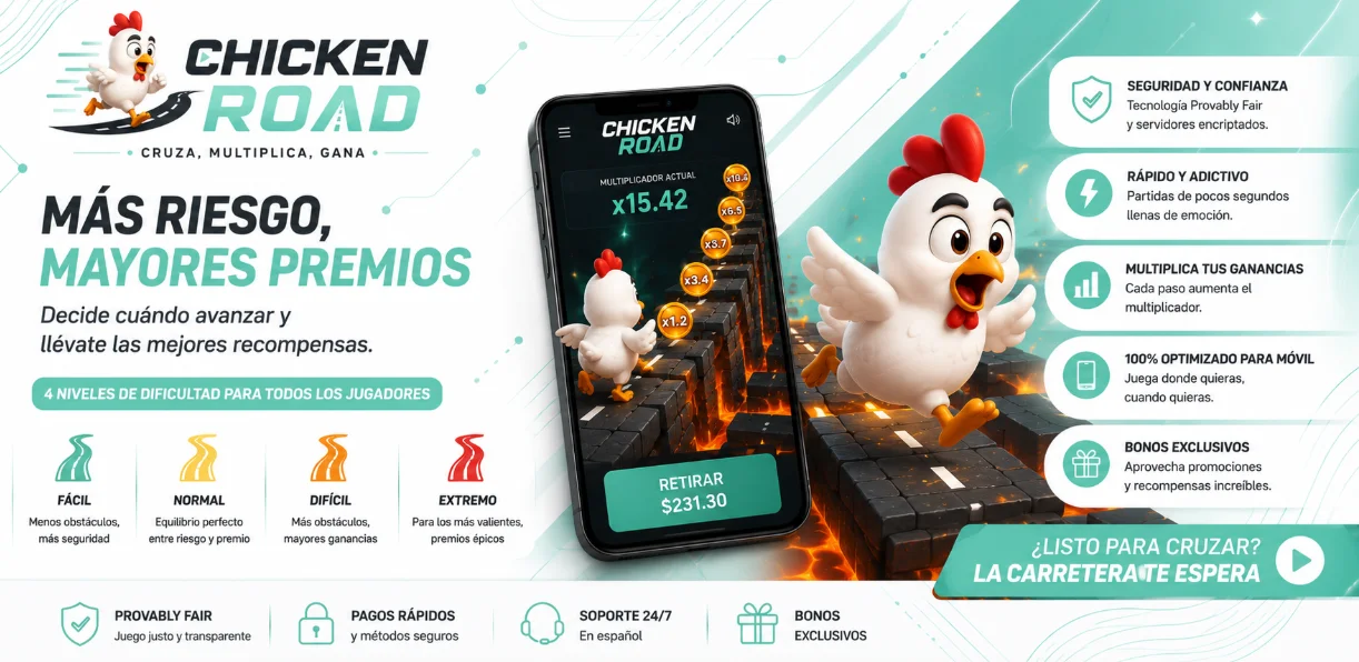 Segundo banner horizontal de Chicken Road